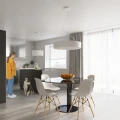 Lampa wisząca SATURNO SLIM 70 biała żyrandol SL.0753 SOLLUX LIGHTING