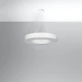 Lampa wisząca SATURNO SLIM 70 biała żyrandol SL.0753 SOLLUX LIGHTING