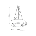 Lampa wisząca SATURNO SLIM 70 biała żyrandol SL.0753 SOLLUX LIGHTING
