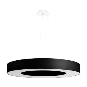 Lampa wisząca SATURNO SLIM 70 czarna żyrandol SL.0754 SOLLUX LIGHTING