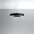Lampa wisząca SATURNO SLIM 70 czarna żyrandol SL.0754 SOLLUX LIGHTING