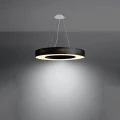 Lampa wisząca SATURNO SLIM 70 czarna żyrandol SL.0754 SOLLUX LIGHTING