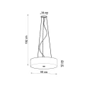 Lampa wisząca SKALA 50 czarna żyrandol SL.0758 SOLLUX LIGHTING