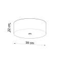Lampa sufitowa SKALA 30 biała plafon SL.0759 SOLLUX LIGHTING