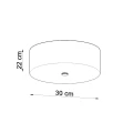 Lampa sufitowa SKALA 30 czarna plafon SL.0760 SOLLUX LIGHTING