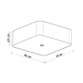 Lampa sufitowa LOKKO 45 biała plafon SL.0775 SOLLUX LIGHTING