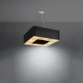Lampa wisząca URANO 60 czarna żyrandol SL.0784 SOLLUX LIGHTING
