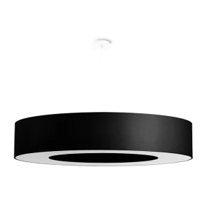 Lampa wisząca SATURNO 90 czarna żyrandol SL.0796 SOLLUX LIGHTING