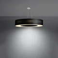 Lampa wisząca SATURNO 90 czarna żyrandol SL.0796 SOLLUX LIGHTING