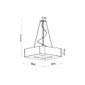 Lampa wisząca URANO 80 biała żyrandol SL.0827 SOLLUX LIGHTING