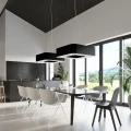 Lampa wisząca URANO 80 czarna żyrandol SL.0828 SOLLUX LIGHTING
