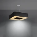 Lampa wisząca URANO 80 czarna żyrandol SL.0828 SOLLUX LIGHTING