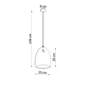 Lampa wisząca BUKANO zwis ceramiczna SL.0842 SOLLUX LIGHTING