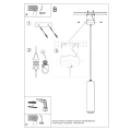 Lampa wisząca NANCY zwis ceramiczna SL.0843 SOLLUX LIGHTING