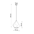 Lampa wisząca PAVLUS zwis ceramiczna SL.0844 SOLLUX LIGHTING