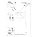 Lampa wisząca ELECTRA zwis ceramiczna SL.0845 SOLLUX LIGHTING