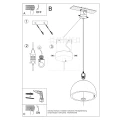 Lampa wisząca PABLITO zwis SL.0847 SOLLUX LIGHTING