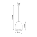 Lampa wisząca FLAWIUSZ zwis ceramiczna SL.0848 SOLLUX LIGHTING