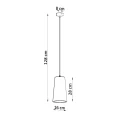Lampa wisząca GULCAN zwis ceramiczna SL.0849 SOLLUX LIGHTING