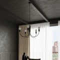 Lampa wisząca PICCOLO 3 czarna żyrandol SL.0856 SOLLUX LIGHTING