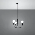 Lampa wisząca PICCOLO 3 czarna żyrandol SL.0856 SOLLUX LIGHTING