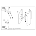 Lampa ścienna IMPACT biała kinkiet SL.0857 SOLLUX LIGHTING