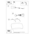 Lampa ścienna PONTIUS czarna kinkiet ceramiczny SL.0876 SOLLUX LIGHTING