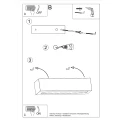 Lampa ścienna VEGA szara kinkiet ceramiczny SL.0877 SOLLUX LIGHTING