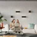 Lampa ścienna VEGA czarna kinkiet ceramiczny SL.0878 SOLLUX LIGHTING