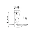 Lampa biurkowa ARBY biała lampka biurkowa SL.0879 SOLLUX LIGHTING