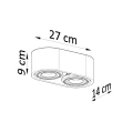 Lampa sufitowa BASIC 2 beton plafon SL.0882 SOLLUX LIGHTING