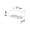 Lampa sufitowa QUATRO 2 beton plafon SL.0884 SOLLUX LIGHTING