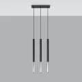 Lampa wisząca MOZAICA 3L czarny/chrom zwis SL.0886 SOLLUX LIGHTING