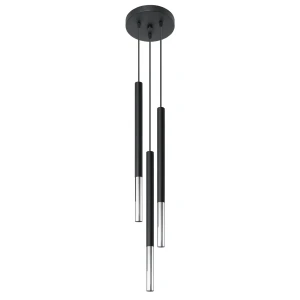 Lampa wisząca MOZAICA 3P czarny/chrom zwis SL.0887 SOLLUX LIGHTING