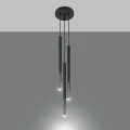 Lampa wisząca MOZAICA 3P czarny/chrom zwis SL.0887 SOLLUX LIGHTING