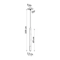 Lampa wisząca MOZAICA 1 czarny/miedź zwis SL.0888 SOLLUX LIGHTING