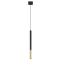 Lampa wisząca MOZAICA 1 czarny/złoto zwis SL.0891 SOLLUX LIGHTING