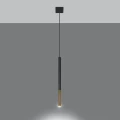Lampa wisząca MOZAICA 1 czarny/złoto zwis SL.0891 SOLLUX LIGHTING