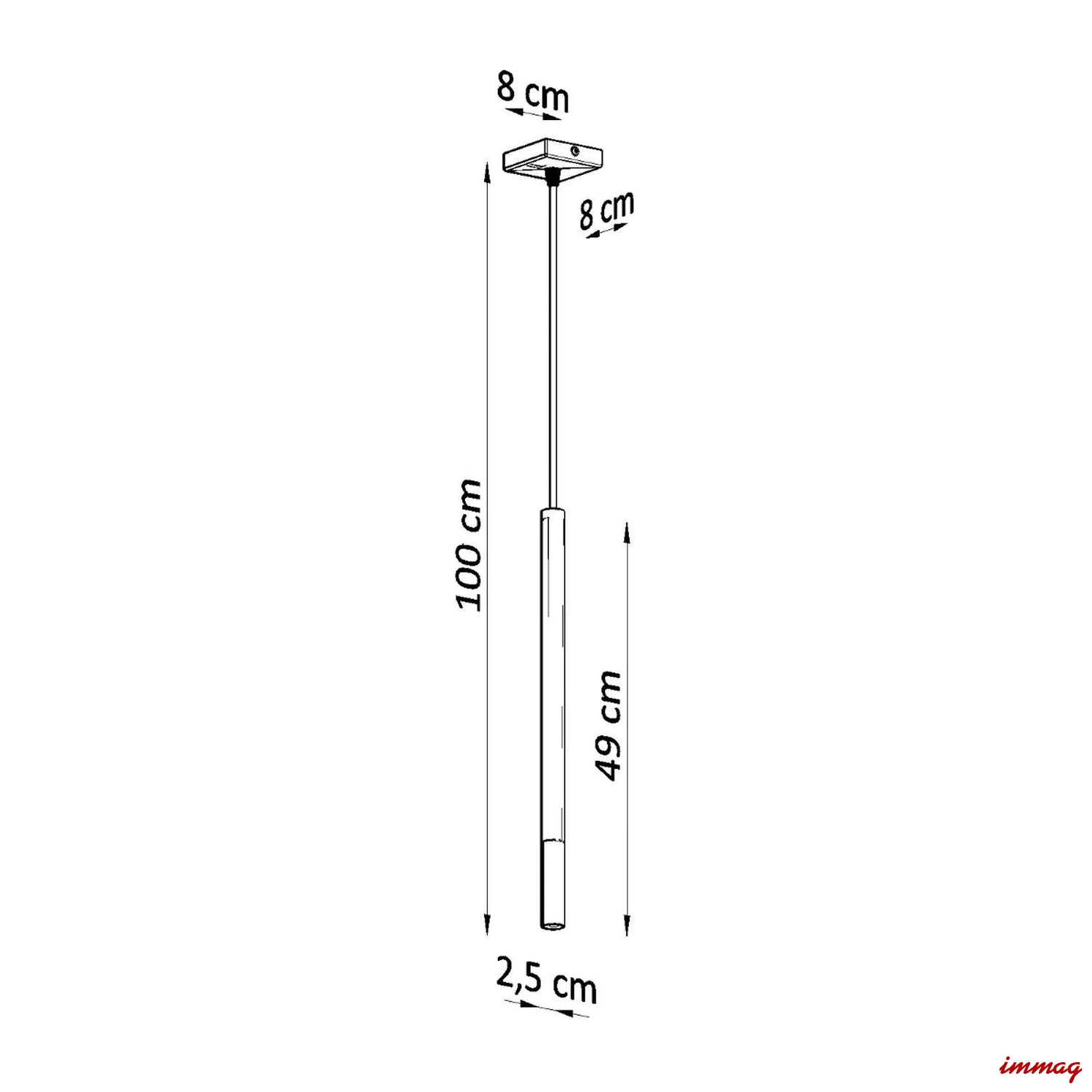 Lampa wisząca MOZAICA 1 czarny/złoto zwis SL.0891 SOLLUX LIGHTING - wymiary