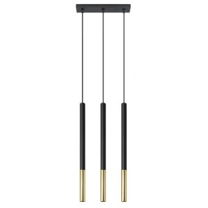 Lampa wisząca MOZAICA 3L czarny/złoto zwis SL.0892 SOLLUX LIGHTING