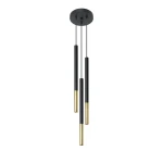 Lampa wisząca MOZAICA 3P czarny/złoto zwis SL.0893 SOLLUX LIGHTING