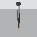 Lampa wisząca MOZAICA 3P czarny/złoto zwis SL.0893 SOLLUX LIGHTING