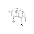 Lampa wisząca SALAMANCA 2 żyrandol SL.0894 SOLLUX LIGHTING