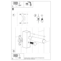 Lampa ścienna EYETECH 1 czarna kinkiet SL.0897 SOLLUX LIGHTING