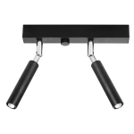 Lampa sufitowa EYETECH 2 czarna plafon SL.0898 SOLLUX LIGHTING