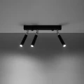 Lampa sufitowa EYETECH 3 czarna plafon SL.0899 SOLLUX LIGHTING