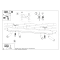 Lampa sufitowa EYETECH 4 czarna plafon SL.0900 SOLLUX LIGHTING