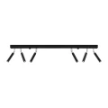 Lampa sufitowa EYETECH 6 czarna plafon SL.0901 SOLLUX LIGHTING