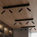 Lampa sufitowa EYETECH 6 czarna plafon SL.0901 SOLLUX LIGHTING