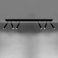 Lampa sufitowa EYETECH 6 czarna plafon SL.0901 SOLLUX LIGHTING